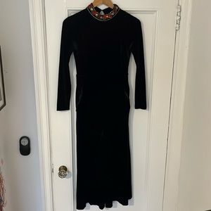 & Other Stories jewel velvet jumpsuit